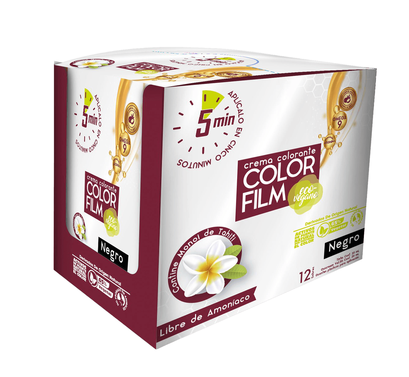 Crema Colorante Color Film Castaño Oscuro Display X 24 Unidades