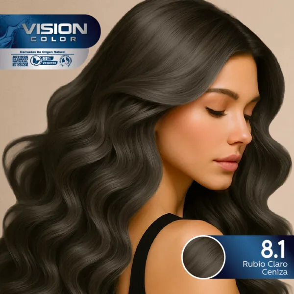 TINTES VISION COLOR NATURAL CENIZA 8.1 RUBIO CLARO CENIZA