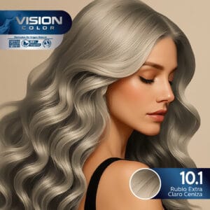 TINTES VISION COLOR TONOS CENIZAS E IRISADOS 10.1 RUBIO EXTRA CLARO CENIZA