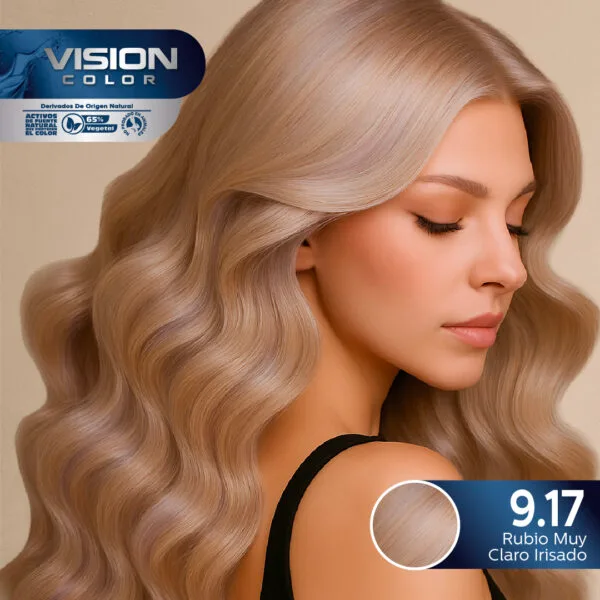 TINTES VISION COLOR IRISADO 9.17 RUBIO MUY CLARO IRISADO