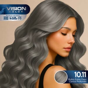 TINTES VISION COLOR TONOS CENIZAS E IRISADOS 10.11 RUBIO EXTRA CLARO CENIZA PROFUNDO