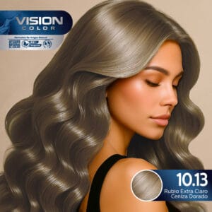 TINTES VISION COLOR TONOS CENIZAS E IRISADOS 10.13 RUBIO EXTRACLARO CENIZA DORADO
