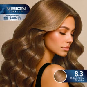 TINTES VISION COLOR TONOS DORADOS Y CHOCOLATE 8.3 RUBIO CLARO DORADO