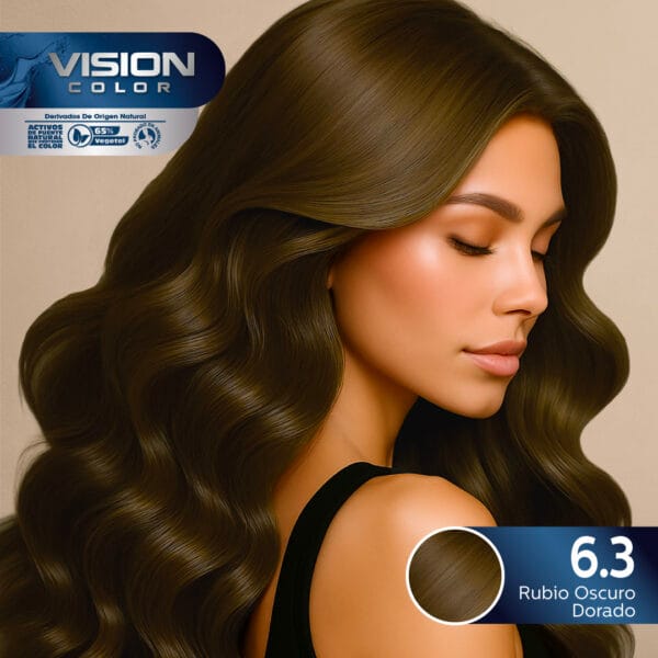 TINTES VISION COLOR TONOS DORADOS Y CHOCOLATES 6.3 RUBIO OSCURO DORADO