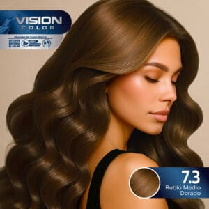 TINTES VISION COLOR TONOS DORADOS Y CHOCOLATES 7.3 RUBIO MEDIO DORADO
