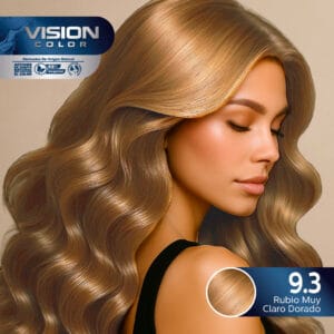 TINTES VISION COLOR TONOS DORADOS Y CHOCOLATES 9.3 RUBIO MUY CLARO DORADO