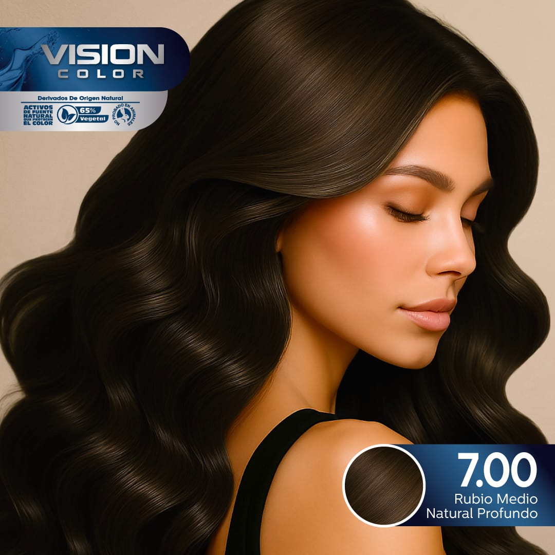 TINTES VISION COLOR TONOS NATURALES 7.00 RUBIO MEDIANO NATURAL PROFUNDO